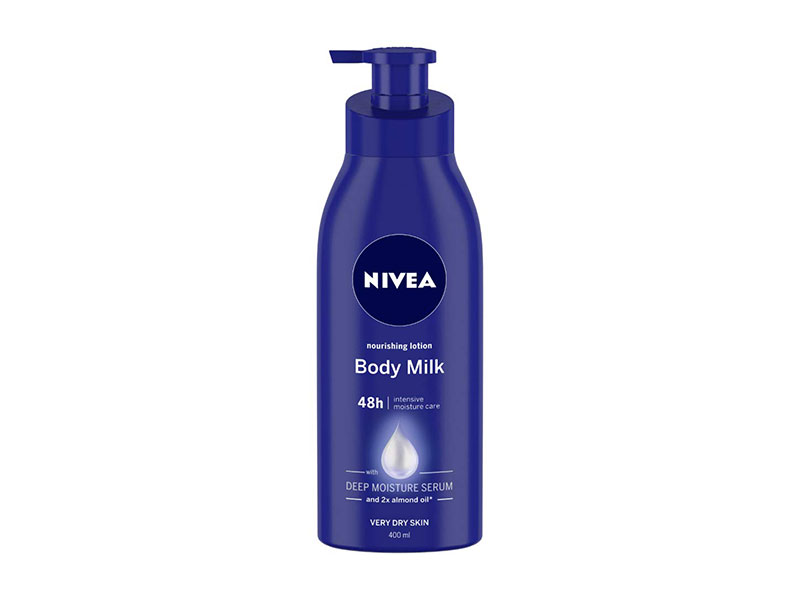Nivea Nourishing Lotion Body Milk with Deep Moisture Serum and 2x Almond Oil for Very Dry Skin