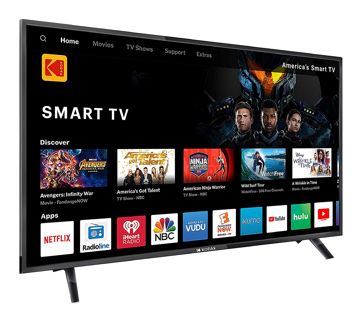 Kodak 124 cm (50 Inches) Full HD LED Smart TV Kodak 50FHDXSMART (Black)